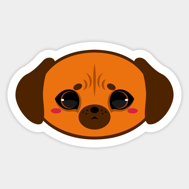 Cute Rhodesian Ridgeback Dog Sticker by alien3287